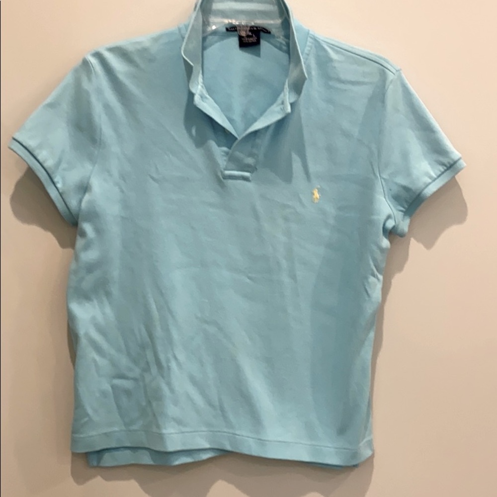 Vintage Polo Shirt-Aqua size XL